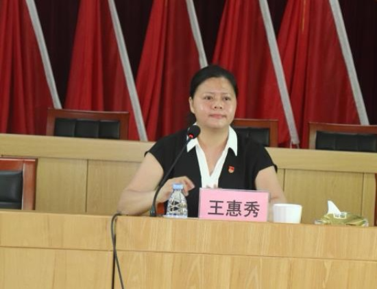 建新鎮黨委副書記、鎮長王惠秀主持會議.jpg