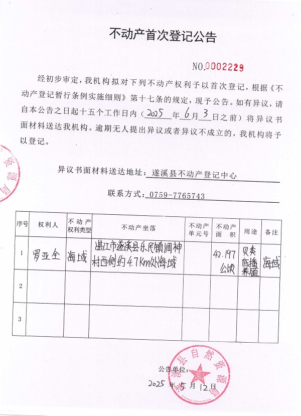 不動產首次登記公告（羅亞全）.jpg