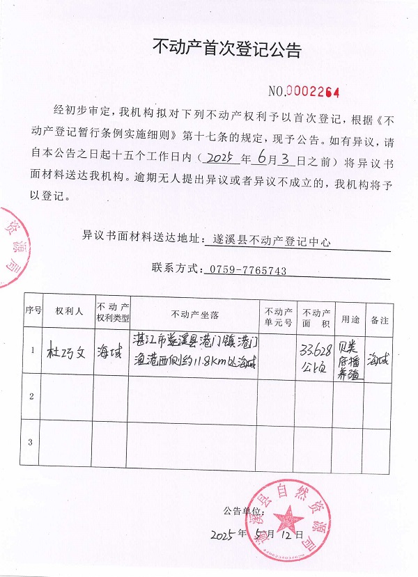 不動產首次登記公告（杜巧文）.jpg